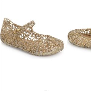Size 8 Mini Melissa Gold Girls Shoes